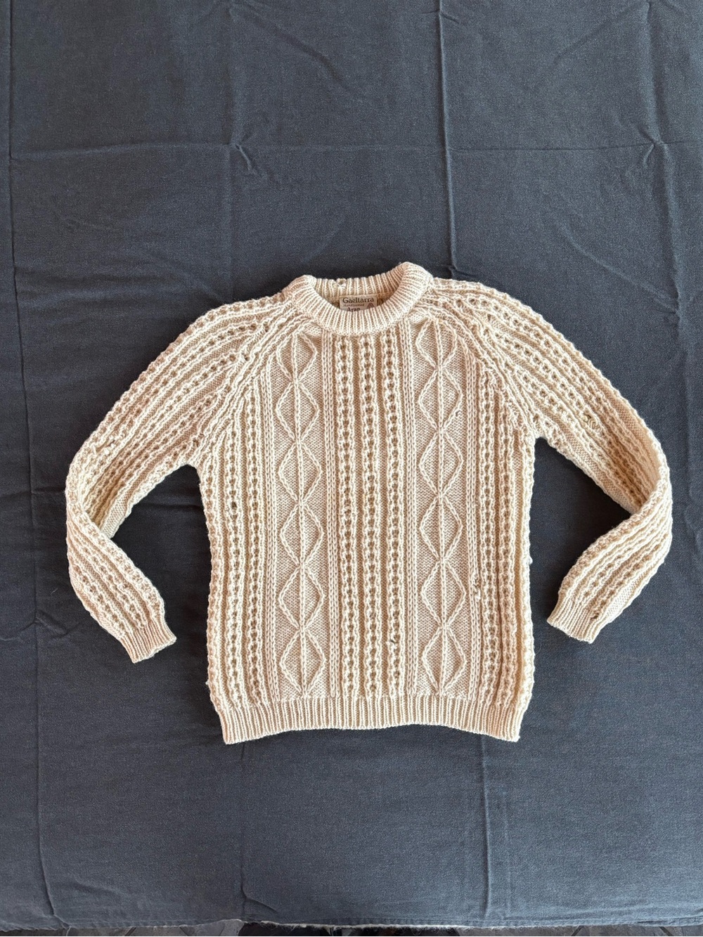 Vintage Irish Wool Fisherman Sweater